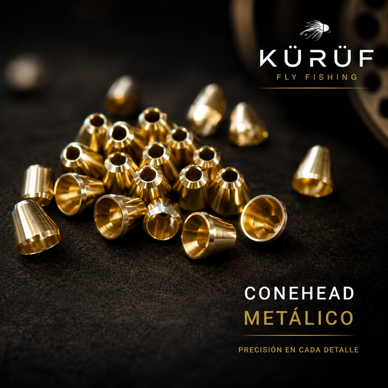 Conehead Metálico para Streamers X10 Unidades