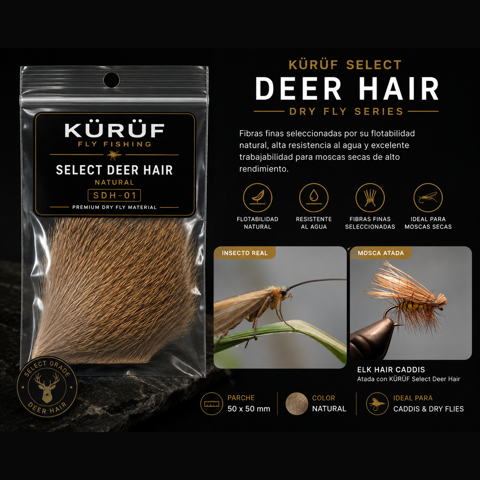 Pelo de ciervo - Deer Hair Premium