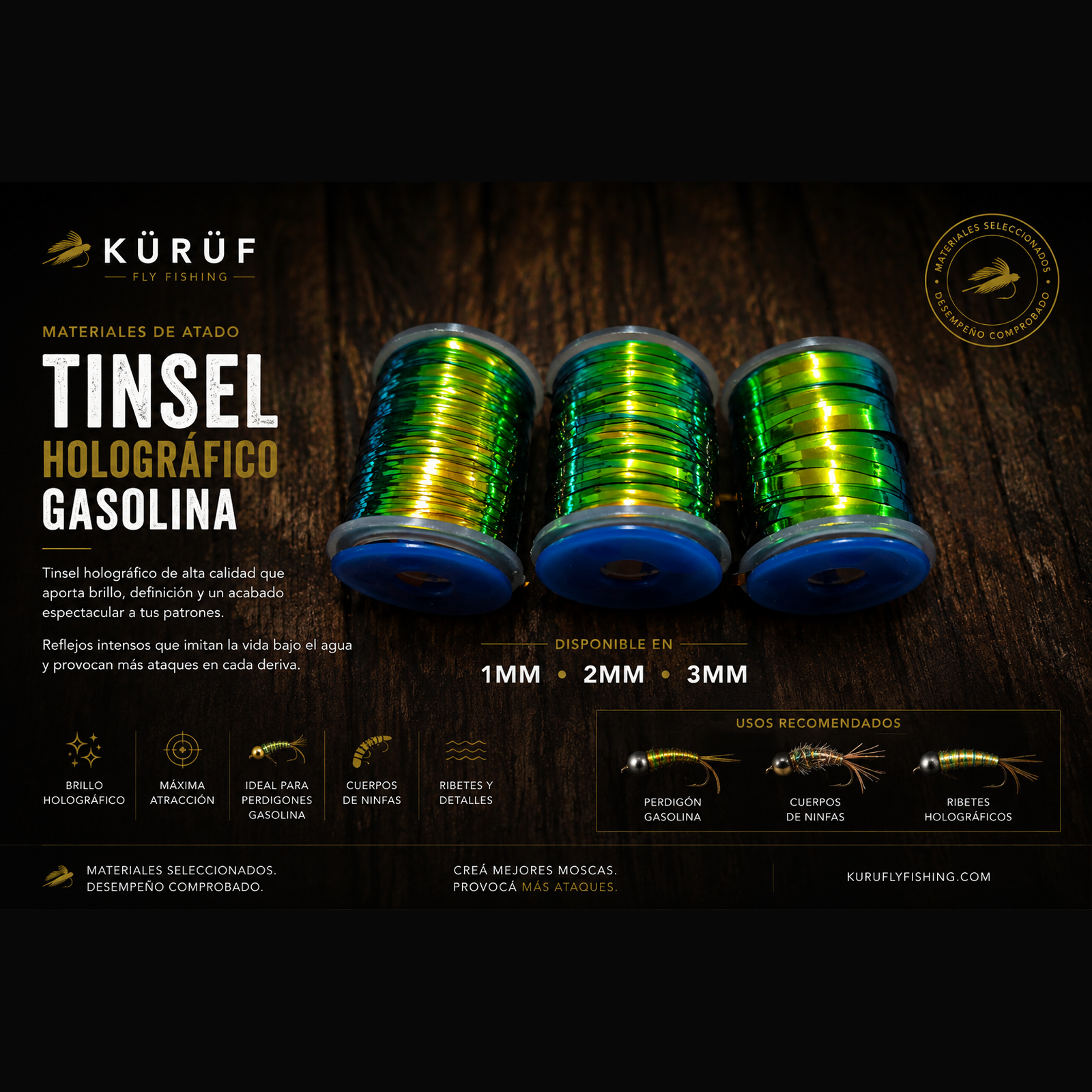 Tinsel Holográfico Gasolina