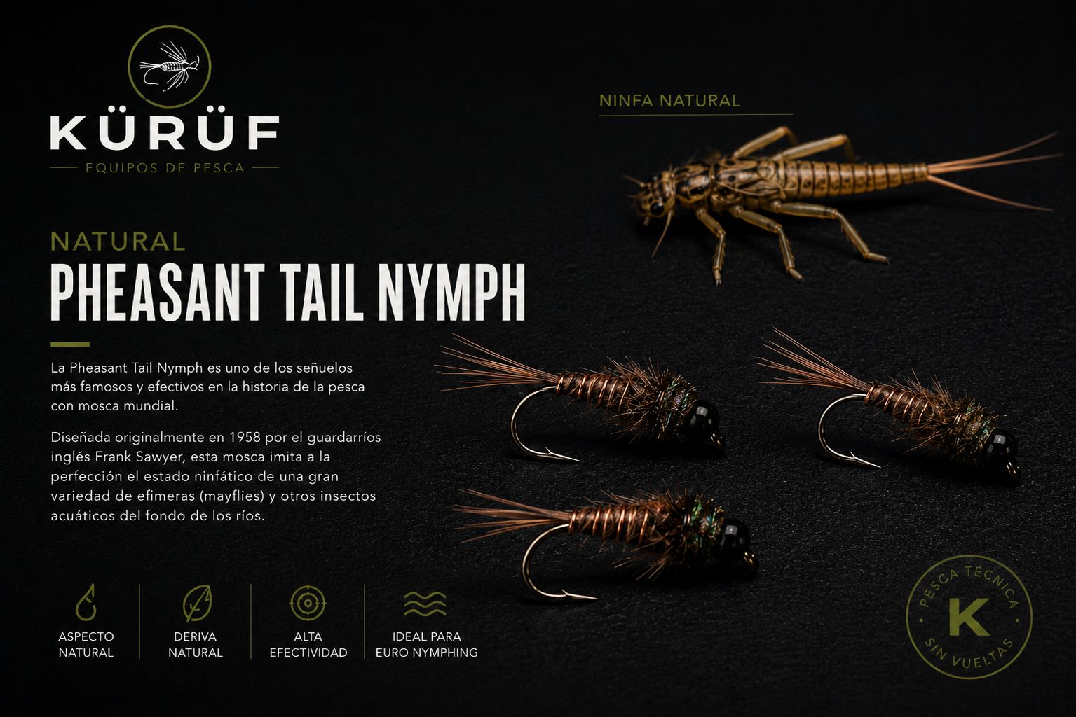 Perdigón Pheasant Tail | Euro Nymph